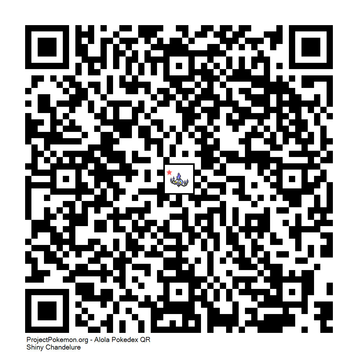 Cdigo QR de Chandelure variocolor